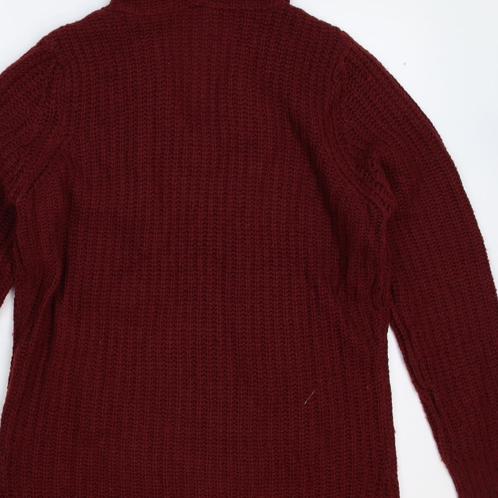 Select Womens Brown  Knit Jumper Dress  Size 16