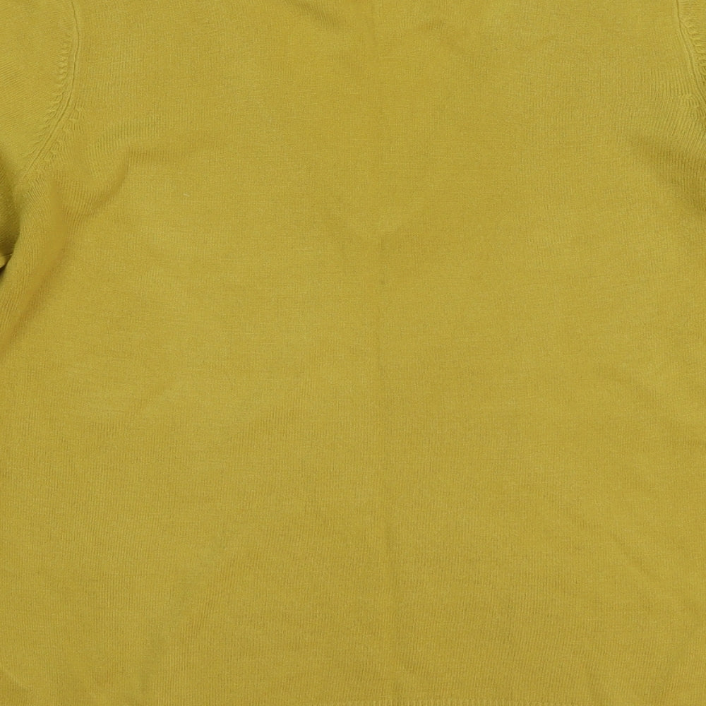 Atmosphere Womens Yellow  Knit Pullover Jumper Size 14