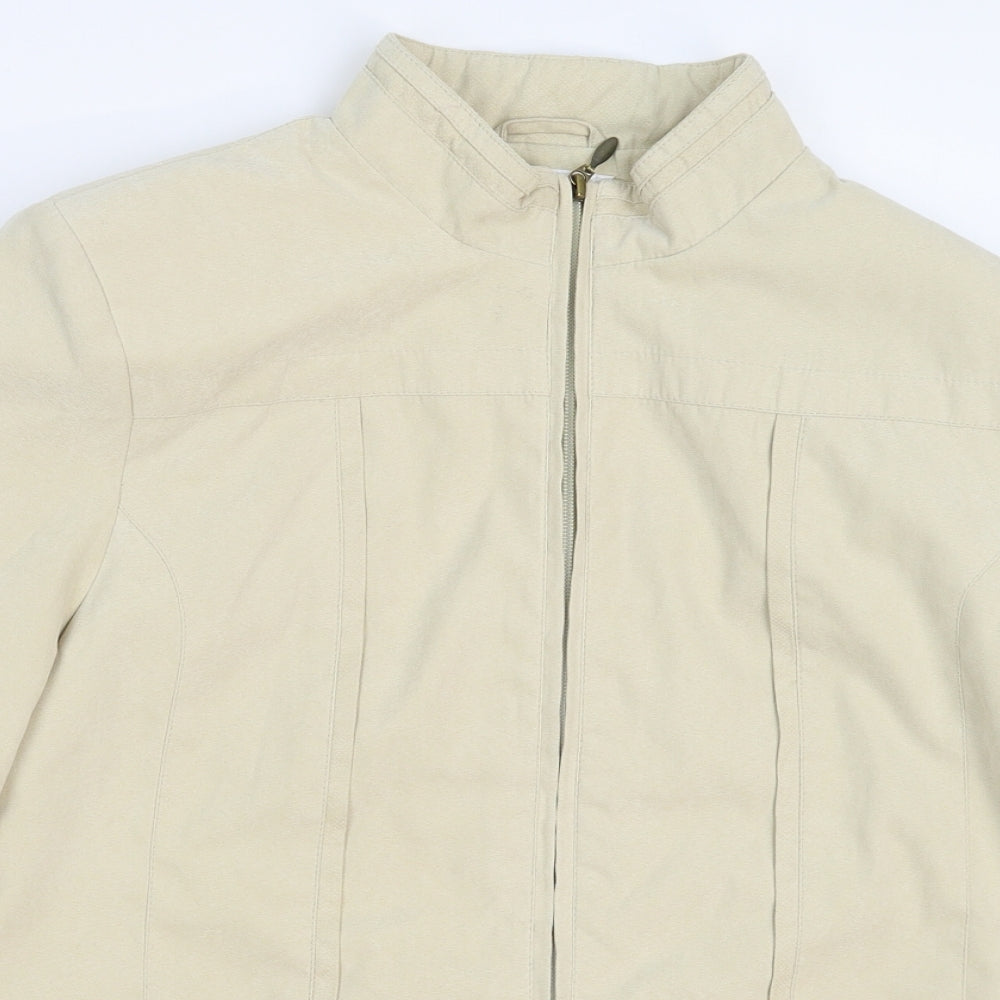 EWM Womens Beige   Jacket Blazer Size 12