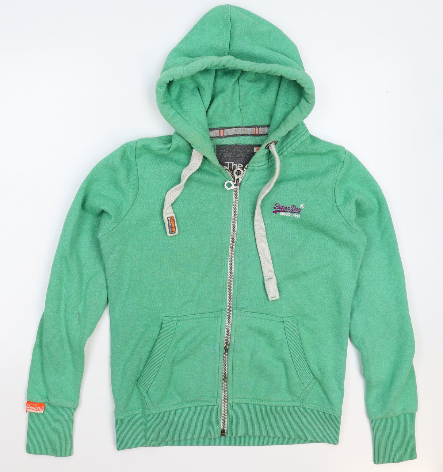 Superdry Womens Green   Full Zip Hoodie Size M