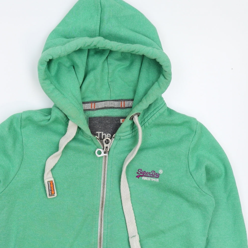 Superdry Womens Green   Full Zip Hoodie Size M