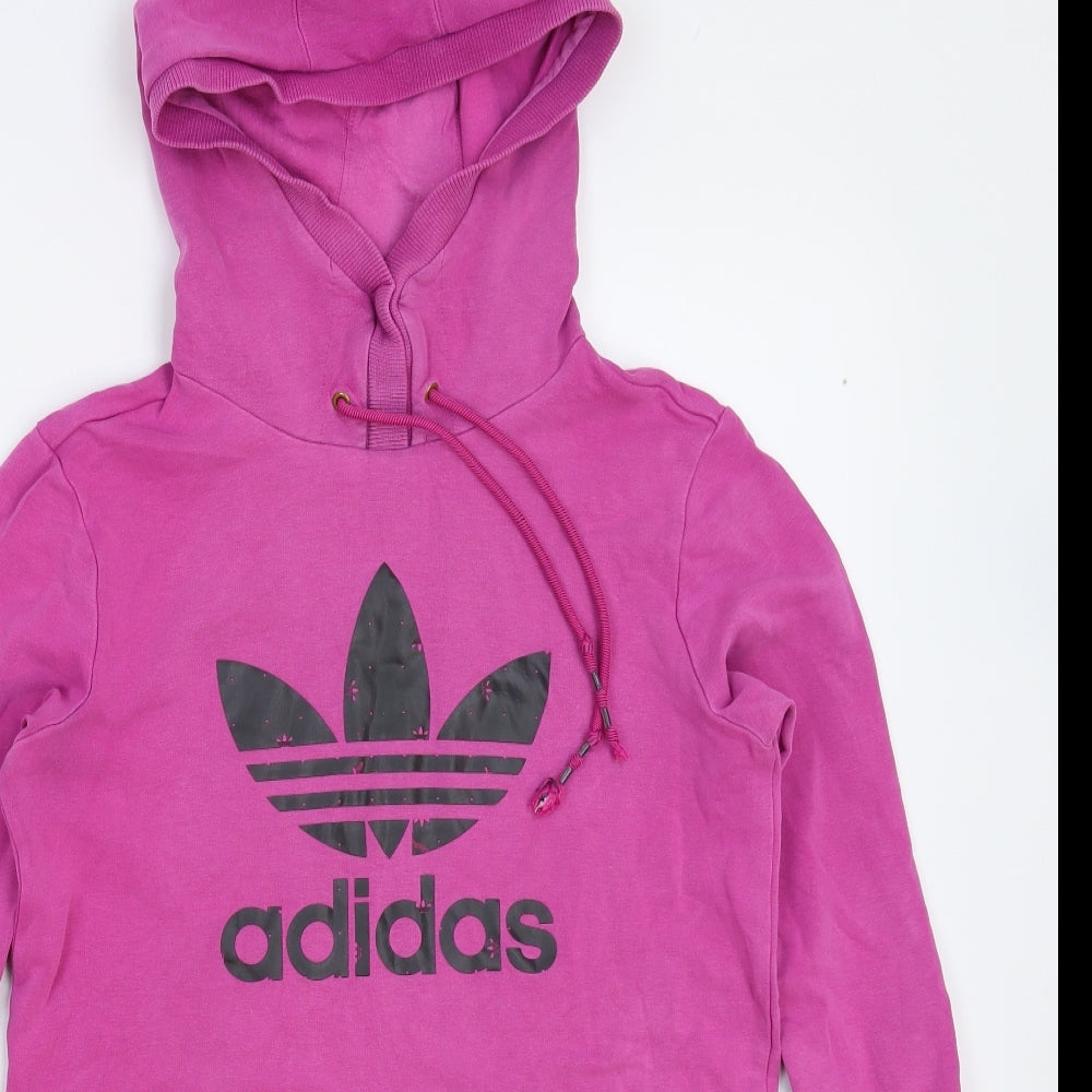 adidas Womens Pink   Pullover Hoodie Size M  - Oversized