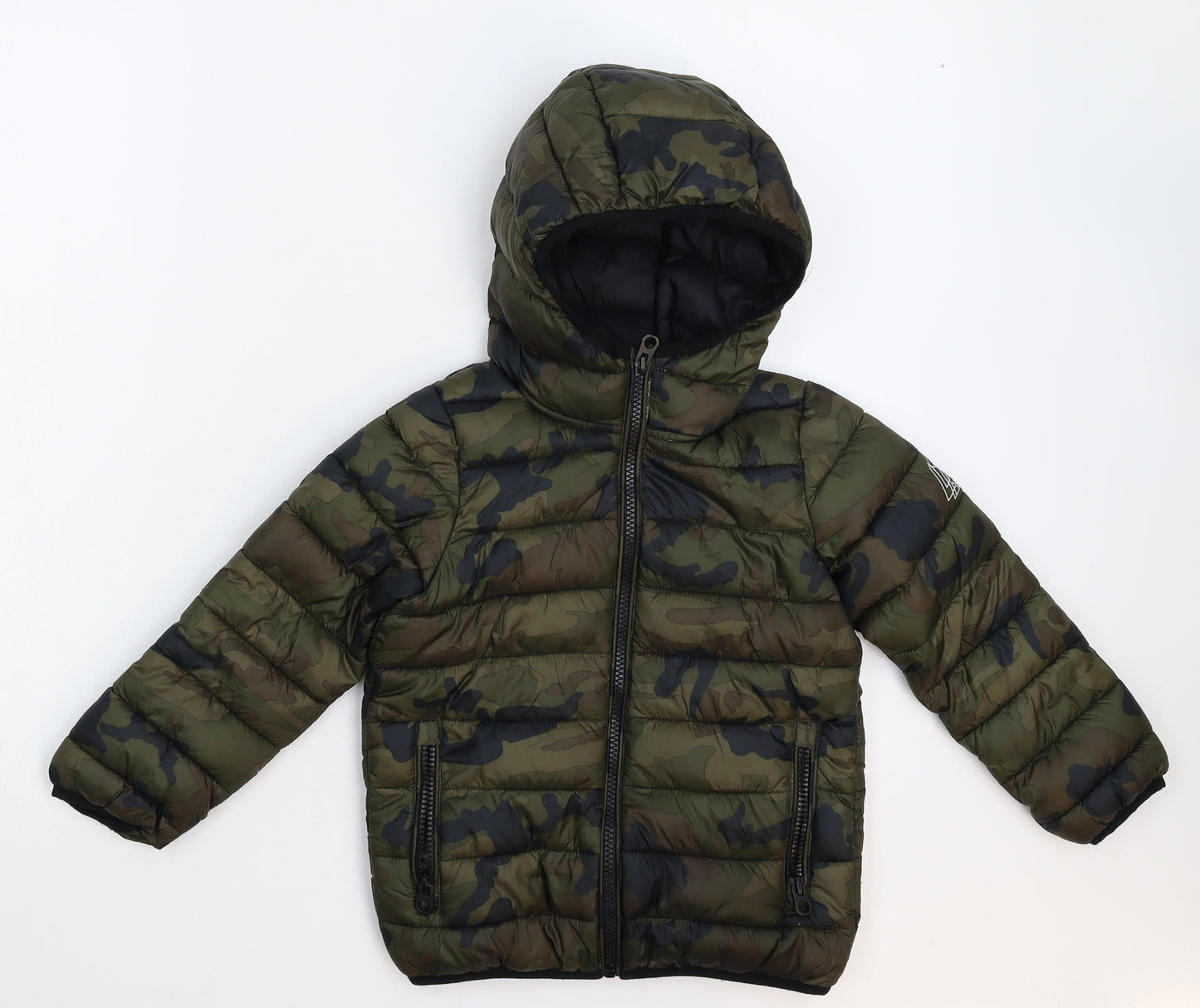 NEXT Boys Multicoloured Camouflage  Puffer Jacket Jacket Size 4 Years