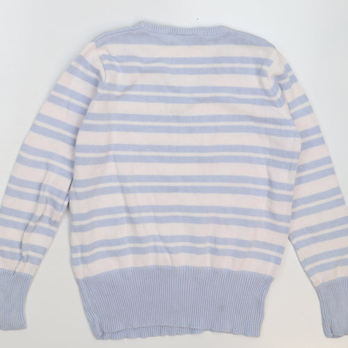 C&A Womens Multicoloured Striped Knit Pullover Jumper Size L