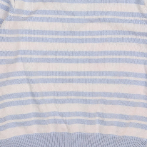 C&A Womens Multicoloured Striped Knit Pullover Jumper Size L