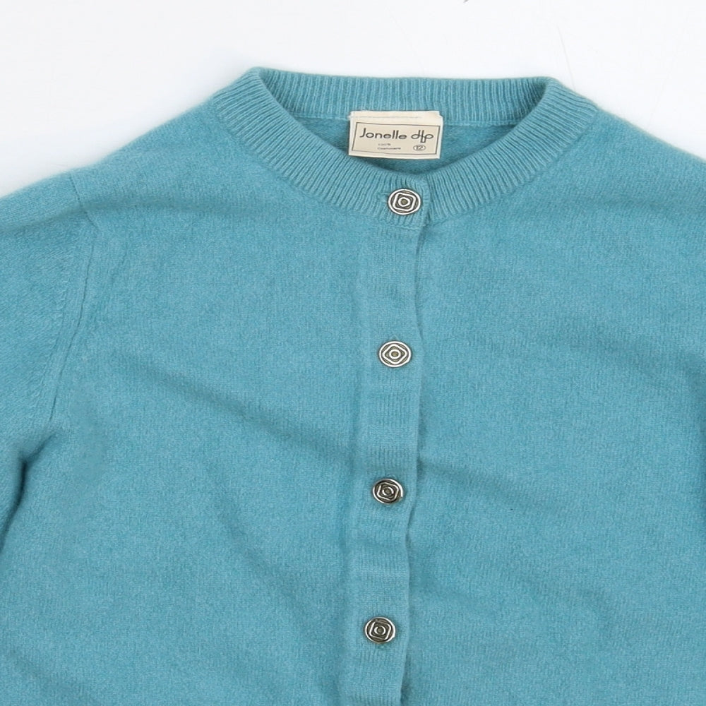 Jonelle Womens Blue  Knit Cardigan Jumper Size 12