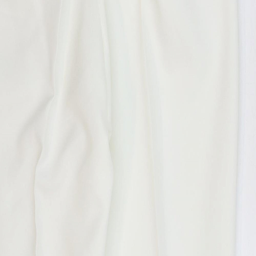 Daxon Womens White   Trousers  Size 12 L28 in