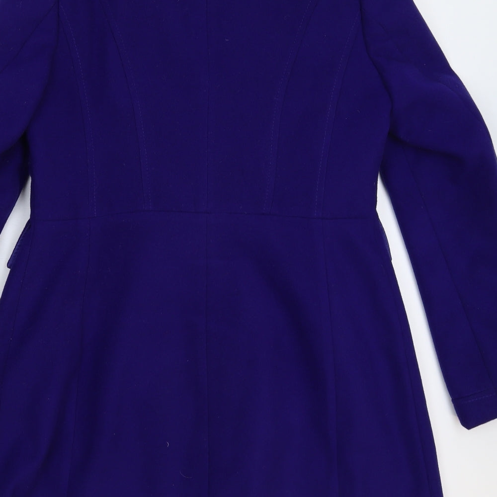 BHS Womens Blue   Pea Coat Coat Size 10