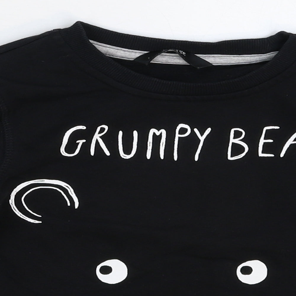 George Boys Black   Pullover Sweatshirt Size 5-6 Years