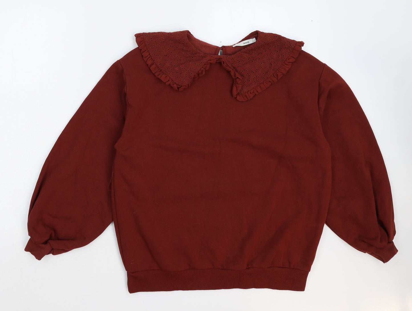 George Womens Brown   Pullover Sweatshirt Size S