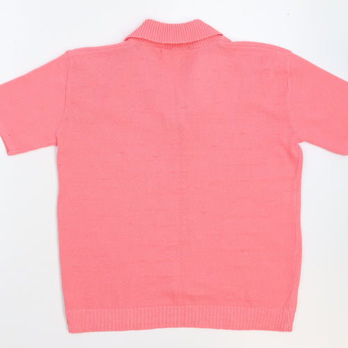 Preworn Womens Pink  Knit Pullover Jumper Size L