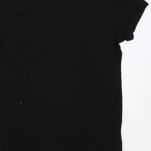 Primark Girls Black   Basic T-Shirt Size 10-11 Years