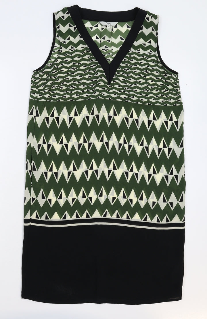 NEXT Womens Multicoloured Geometric Sheath Size 8