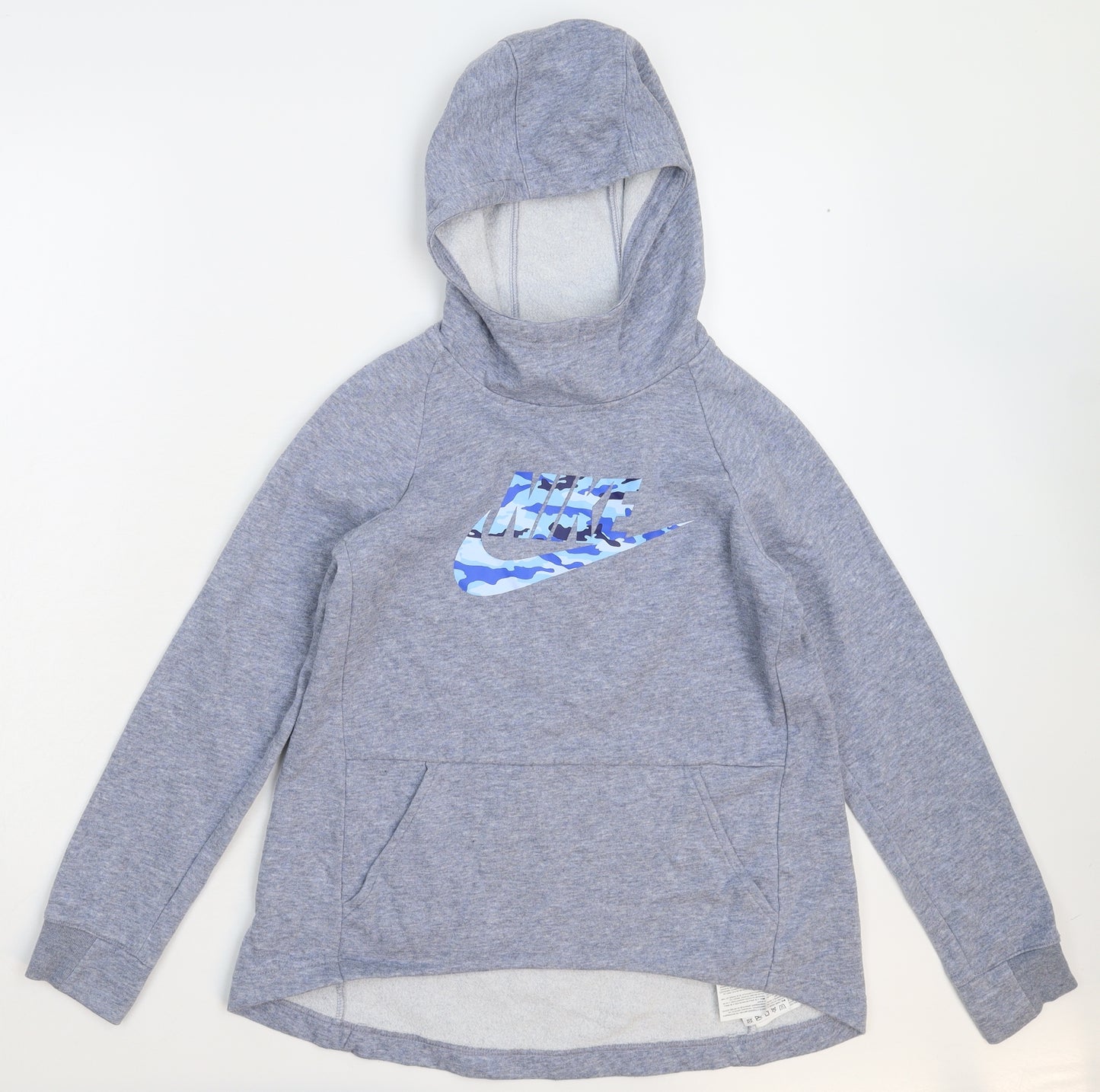 Nike Girls Grey   Pullover Hoodie Size 11-12 Years