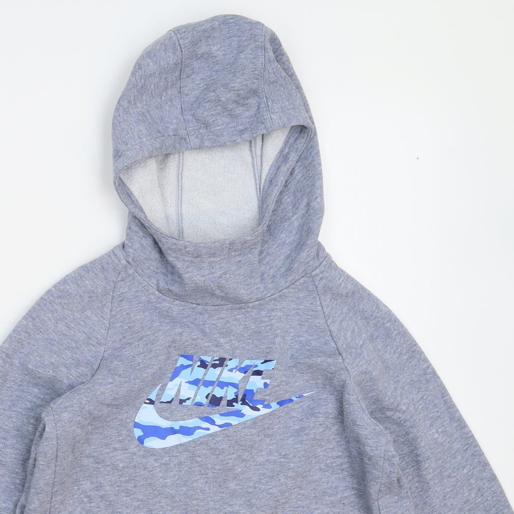 Nike Girls Grey   Pullover Hoodie Size 11-12 Years
