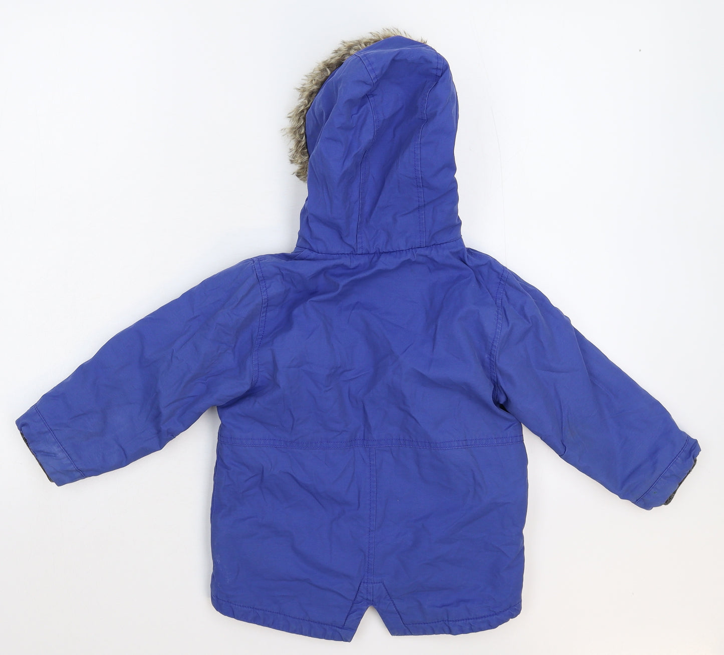 NEXT Boys Blue   Parka Coat Size 2-3 Years