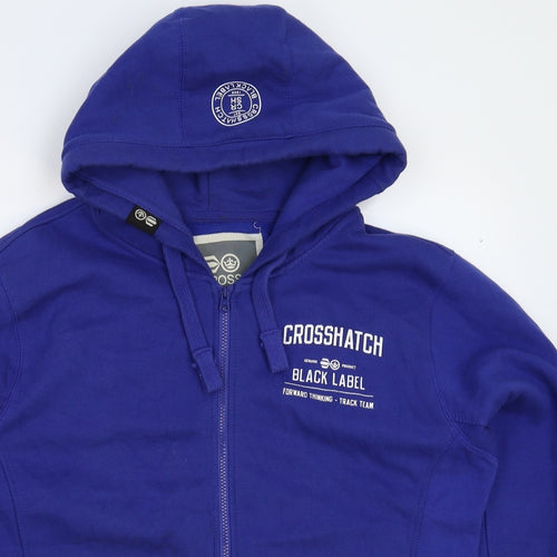 Crosshatch Mens Blue   Full Zip Hoodie Size XL