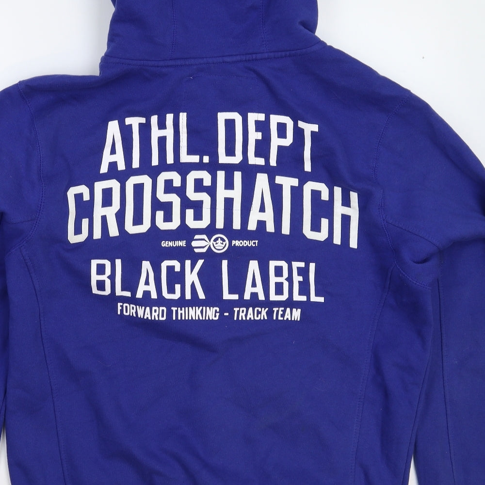 Crosshatch Mens Blue   Full Zip Hoodie Size XL