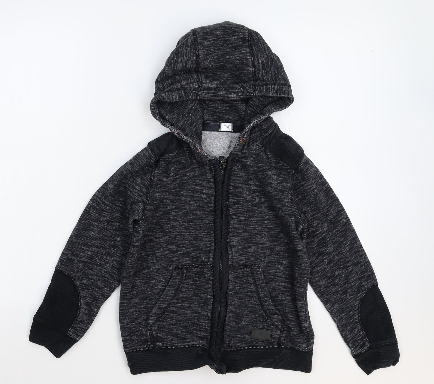 F&F Boys Blue   Full Zip Hoodie Size 8-9 Years