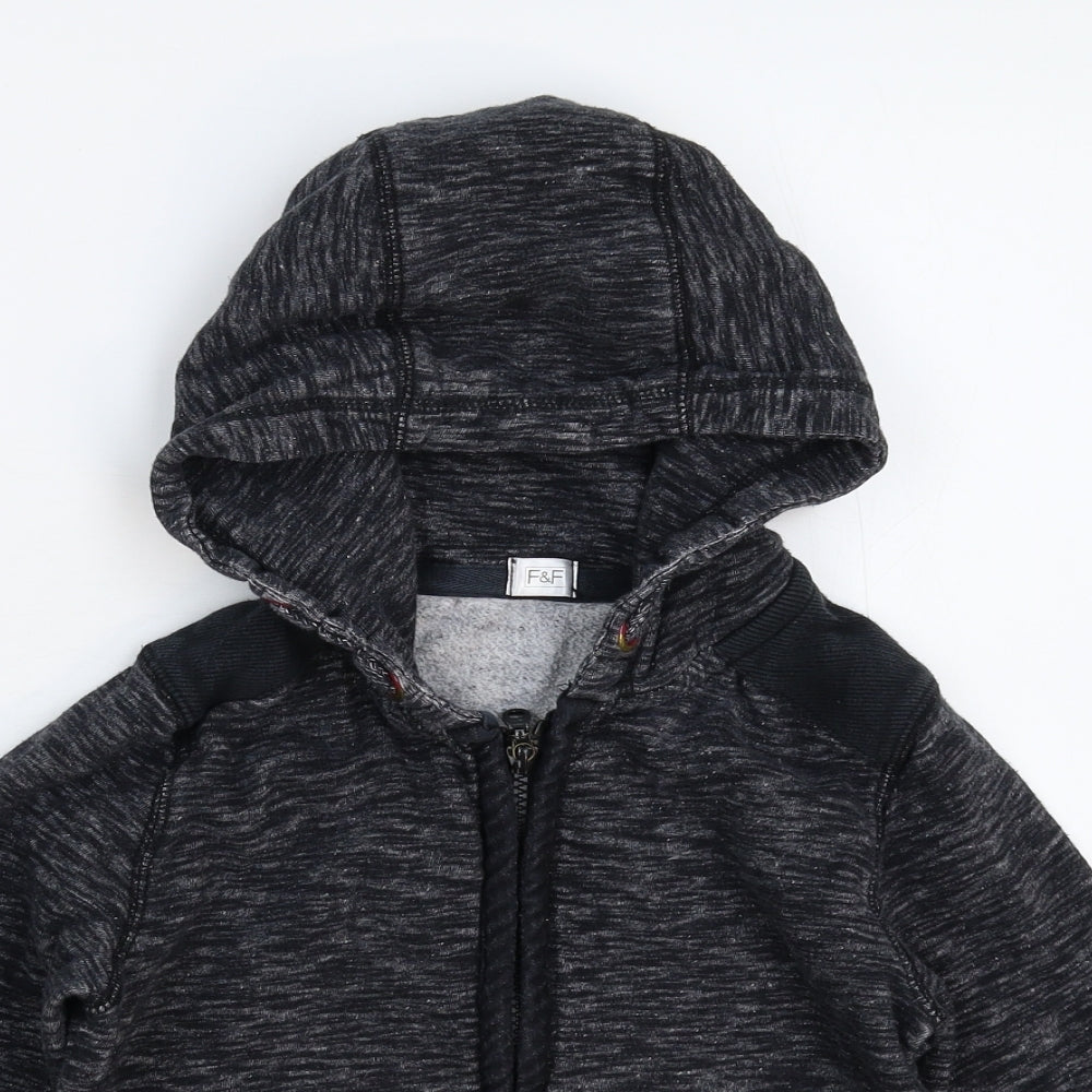 F&F Boys Blue   Full Zip Hoodie Size 8-9 Years