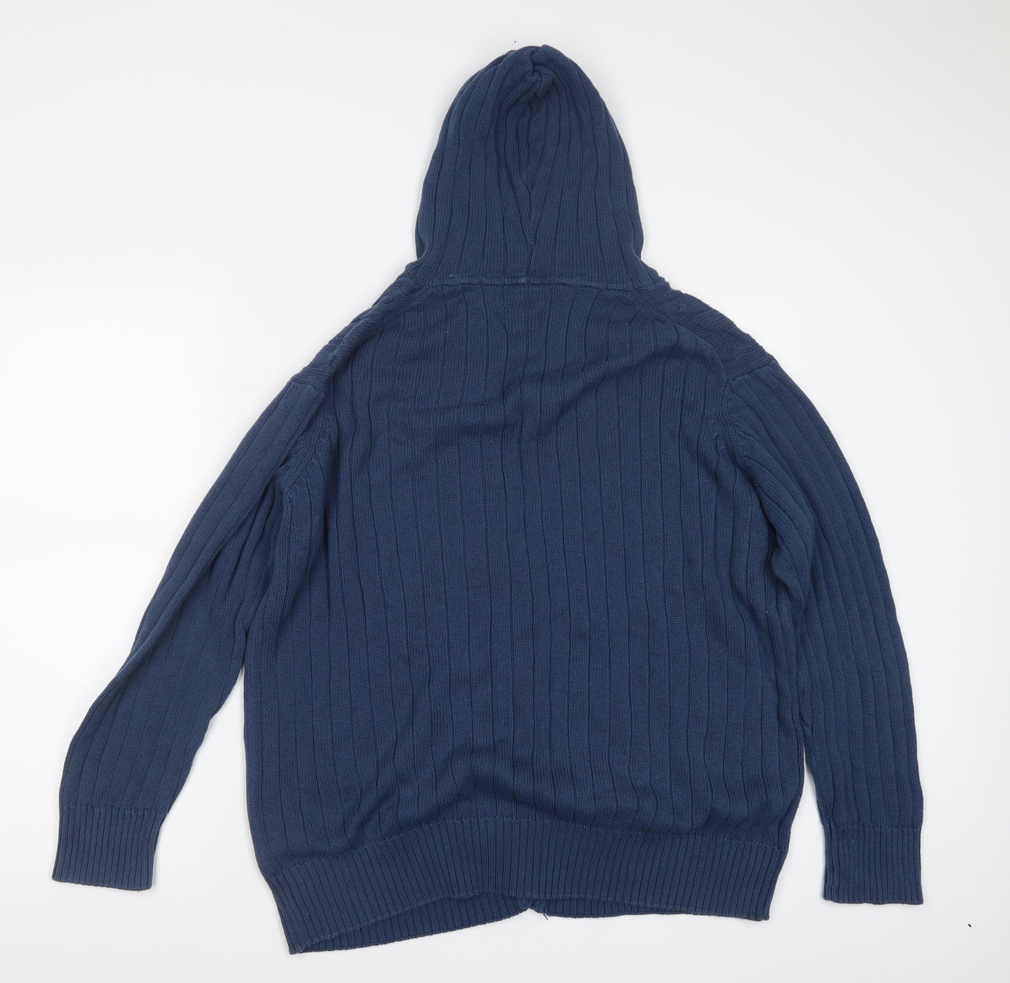 EWM Womens Blue  Knit Cardigan Jumper Size XL