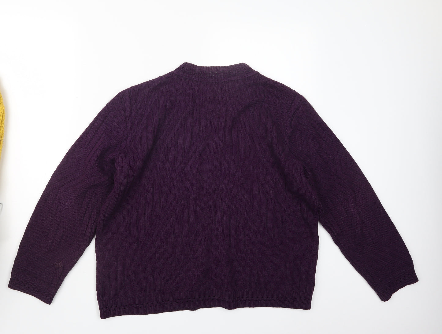 Berkertex Womens Purple  Knit Pullover Jumper Size 14