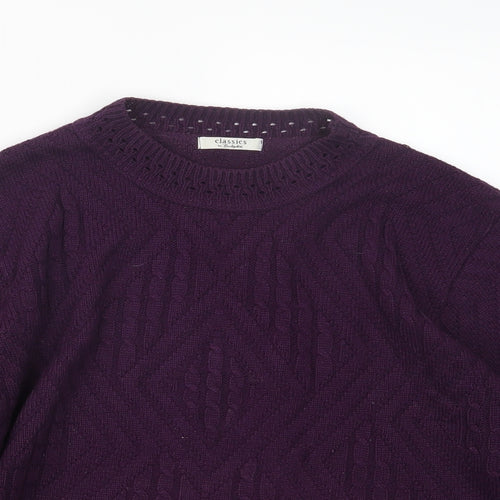 Berkertex Womens Purple  Knit Pullover Jumper Size 14