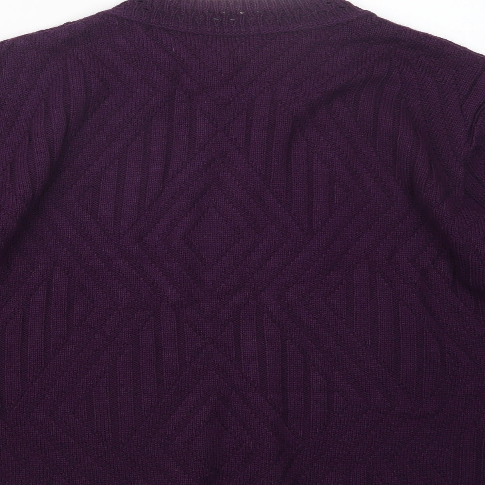 Berkertex Womens Purple  Knit Pullover Jumper Size 14