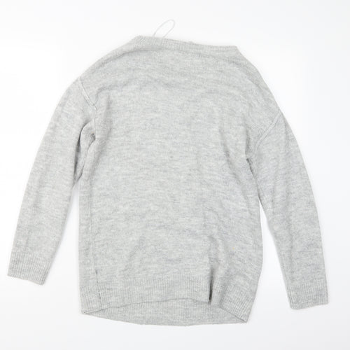 George Womens Grey  Knit Pullover Jumper Size 8