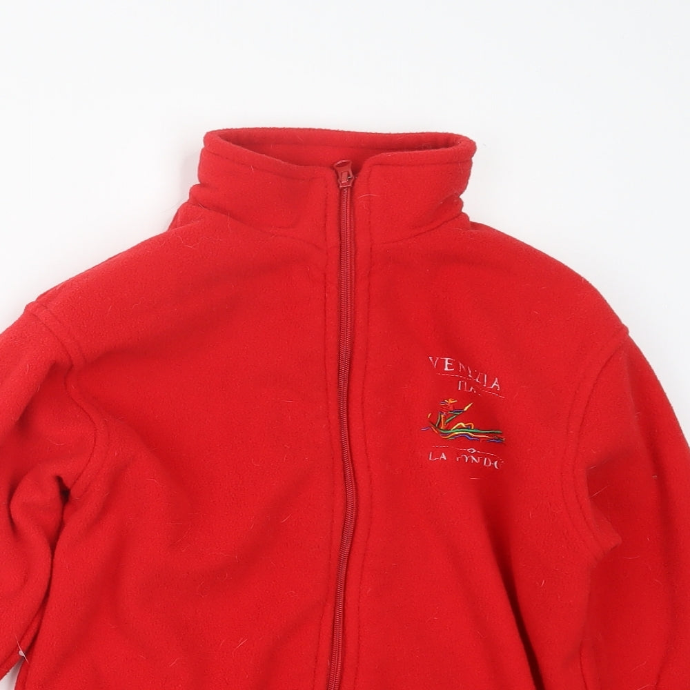 San Marco Girls Red   Jacket  Size 12 Years