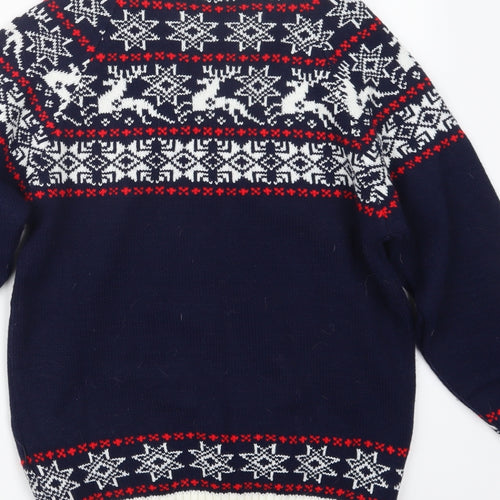 Dot & Sprout Womens Blue  Knit Pullover Jumper Size XS