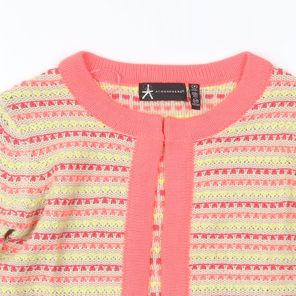 Atmosphere Womens Pink  Knit Cardigan Jumper Size 8