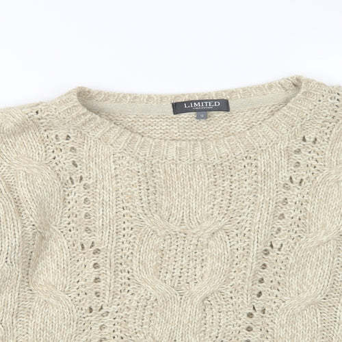 Marks and Spencer Womens Beige  Knit Pullover Jumper Size 12