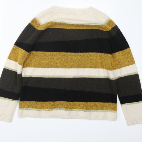 M&Co Womens Yellow  Knit Pullover Jumper Size 14
