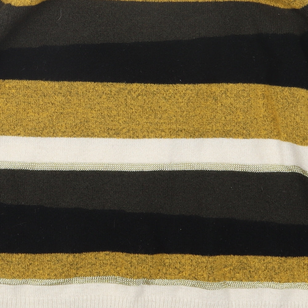 M&Co Womens Yellow  Knit Pullover Jumper Size 14