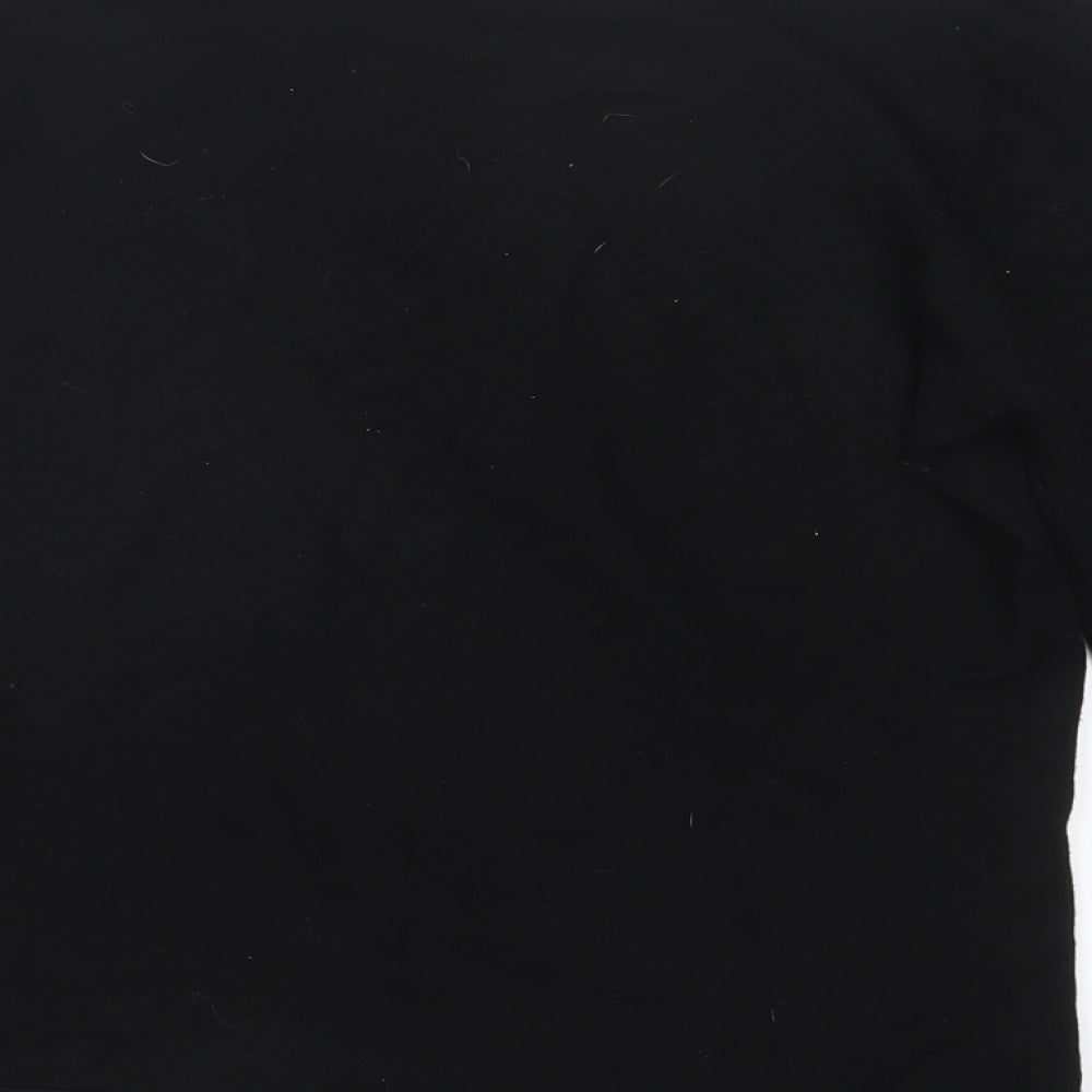 BM Womens Black  Knit Pullover Jumper Size S