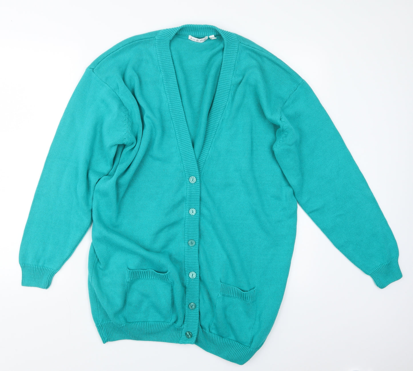 Joie de Vivre Womens Green  Knit Cardigan Jumper Size L