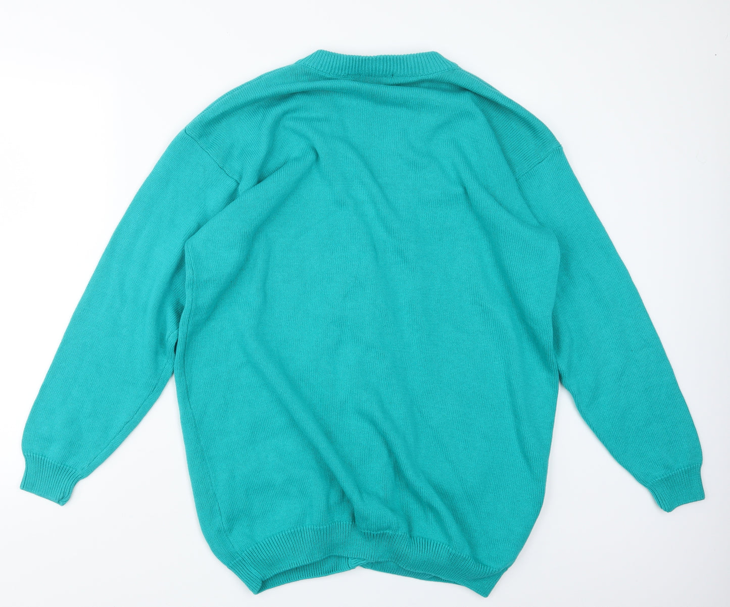 Joie de Vivre Womens Green  Knit Cardigan Jumper Size L