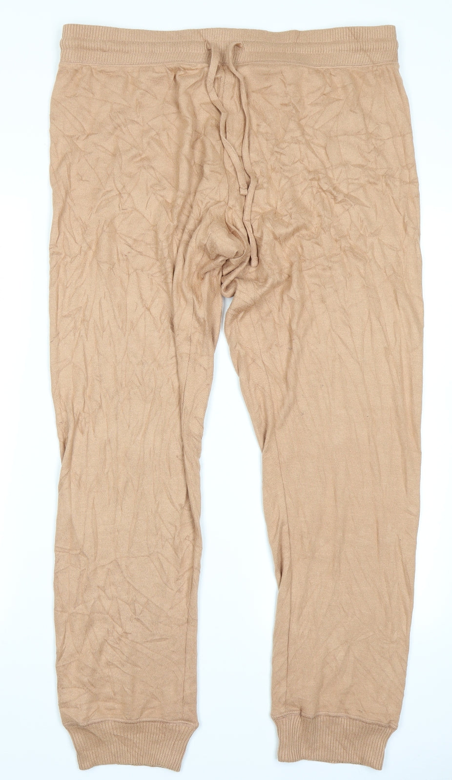 V Womens Brown   Jogger Trousers Size 16 L27 in