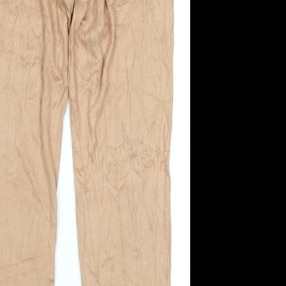 V Womens Brown   Jogger Trousers Size 16 L27 in