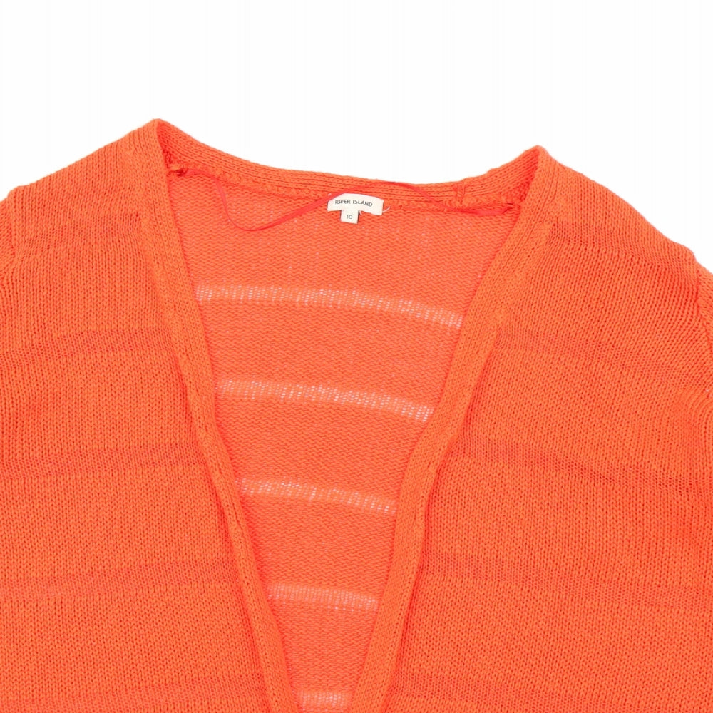 River Island Womens Orange   Cardigan Jumper Size 10