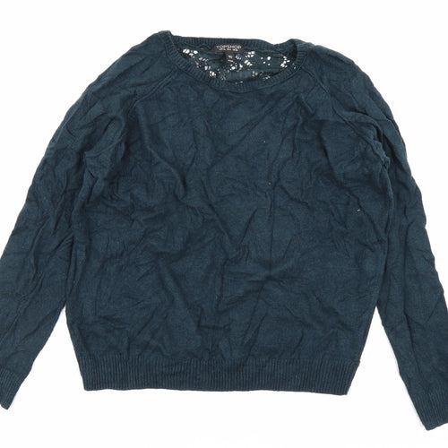 Topshop Womens Blue   Pullover Jumper Size 10