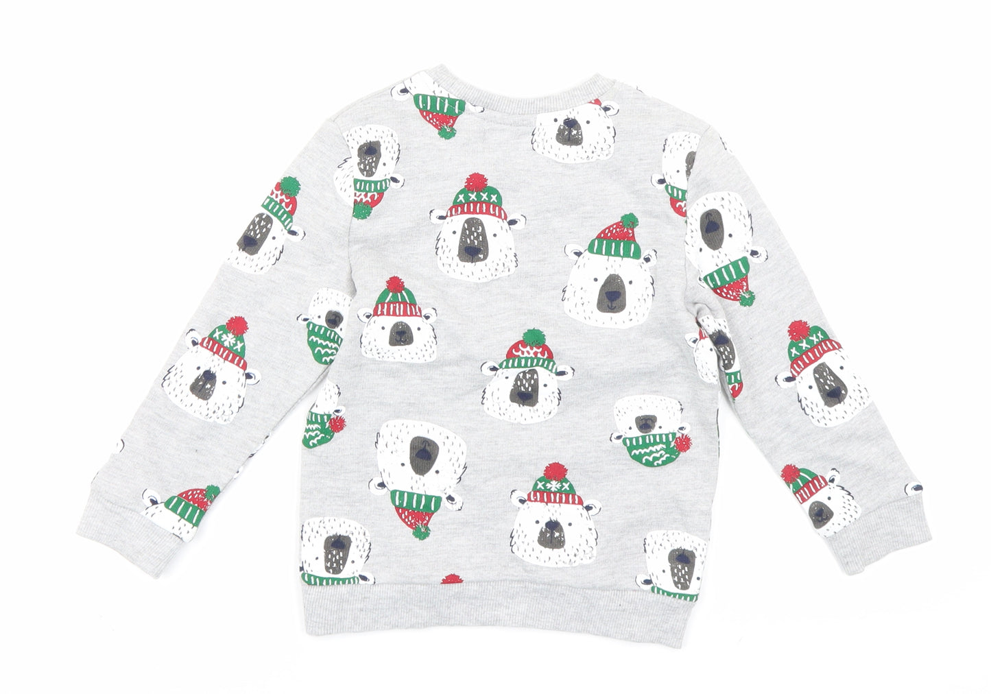 Pep & Co Boys Grey   Pullover Sweatshirt Size 3-4 Years  - Polar bear