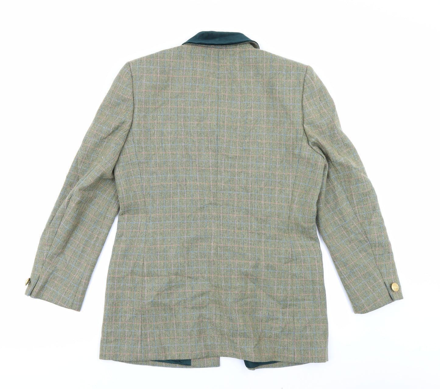 Viyella Womens Green Check  Jacket Blazer Size 10
