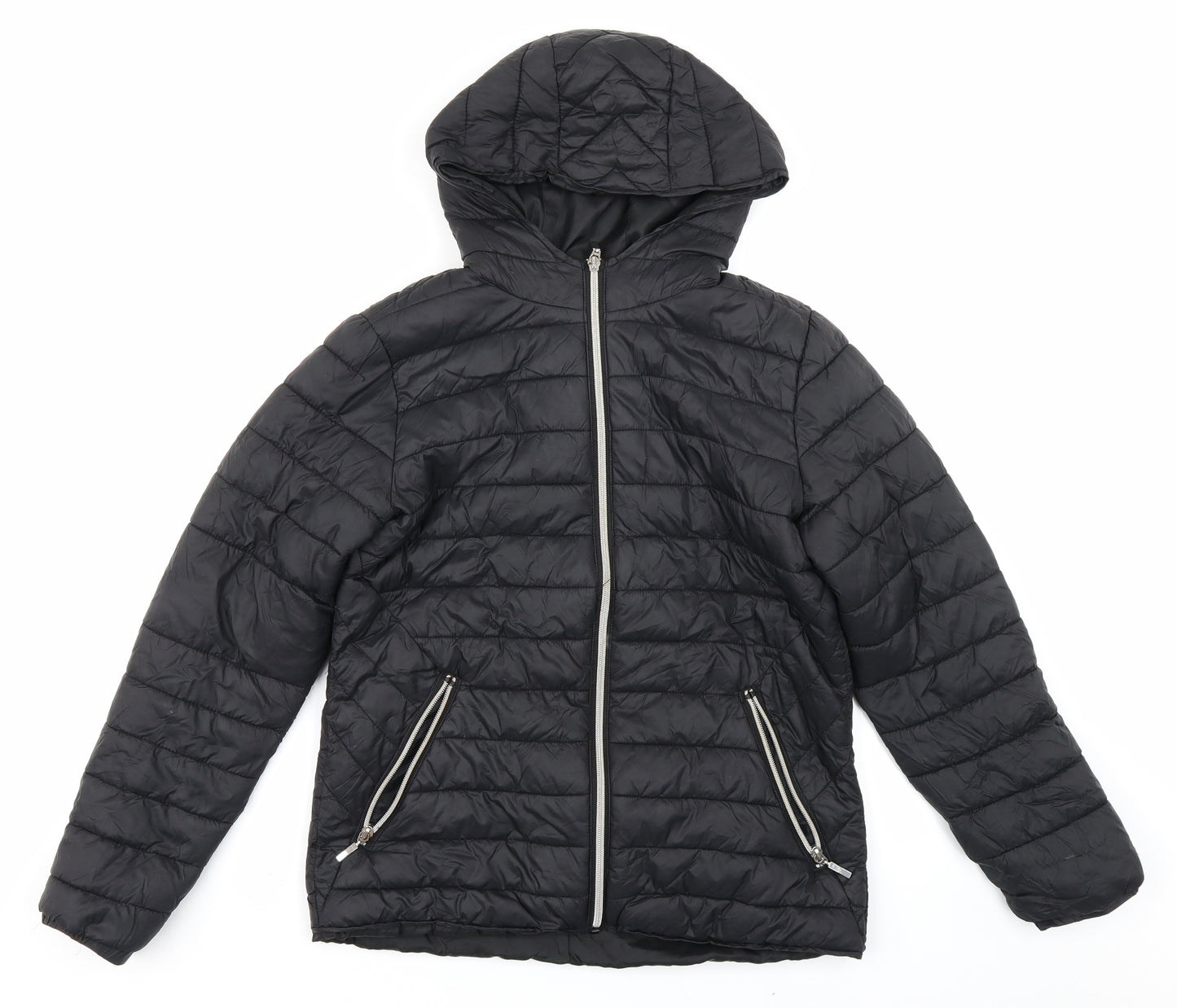915 Generation Girls Black   Puffer Jacket Coat Size 12-13 Years