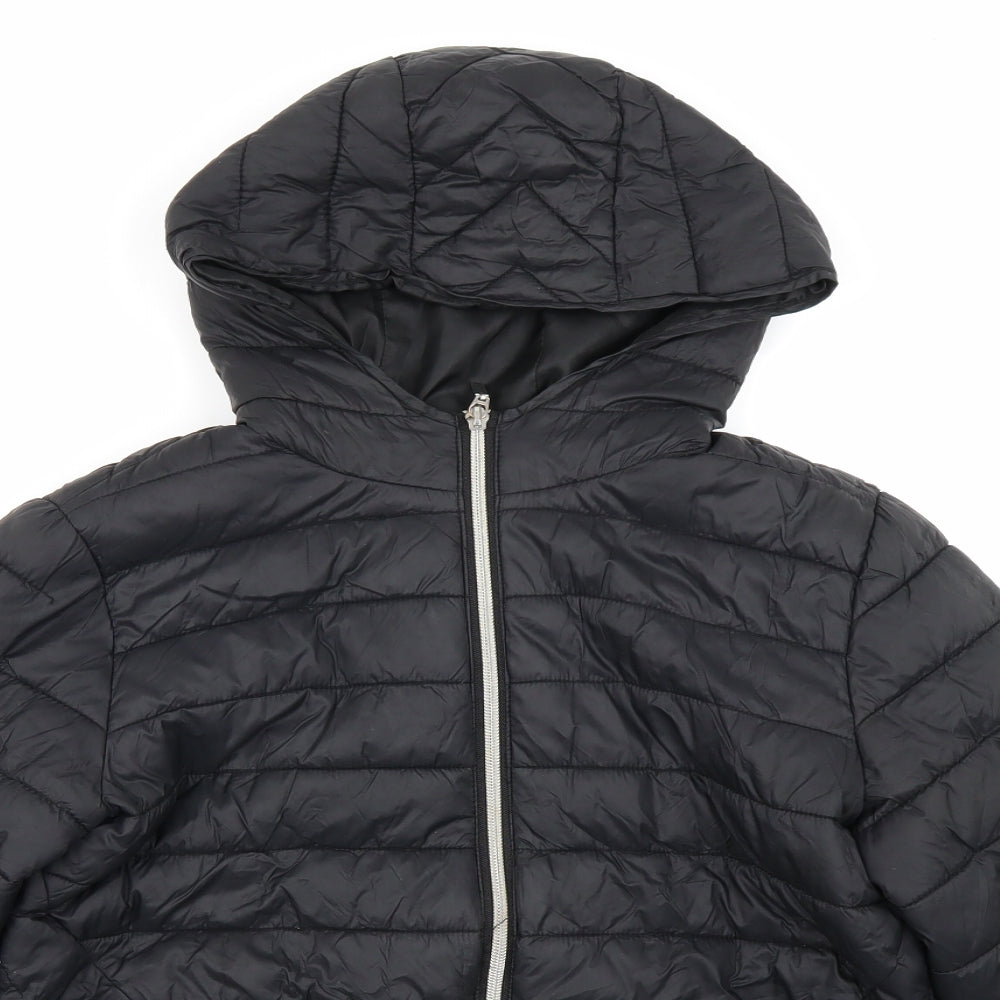 915 Generation Girls Black   Puffer Jacket Coat Size 12-13 Years