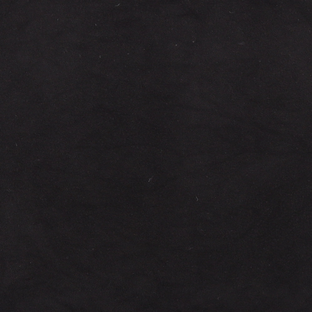 Classic Womens Black  Knit Basic T-Shirt Size 18