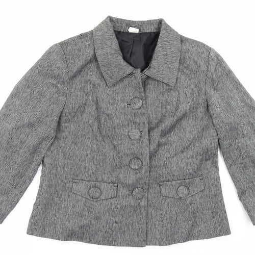 Preworn Womens Grey   Jacket Blazer Size 18