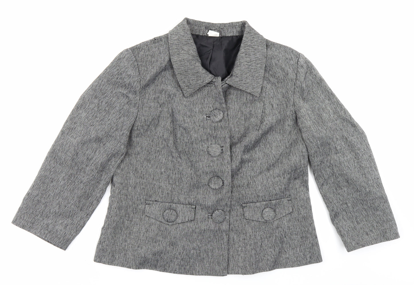 Preworn Womens Grey   Jacket Blazer Size 18