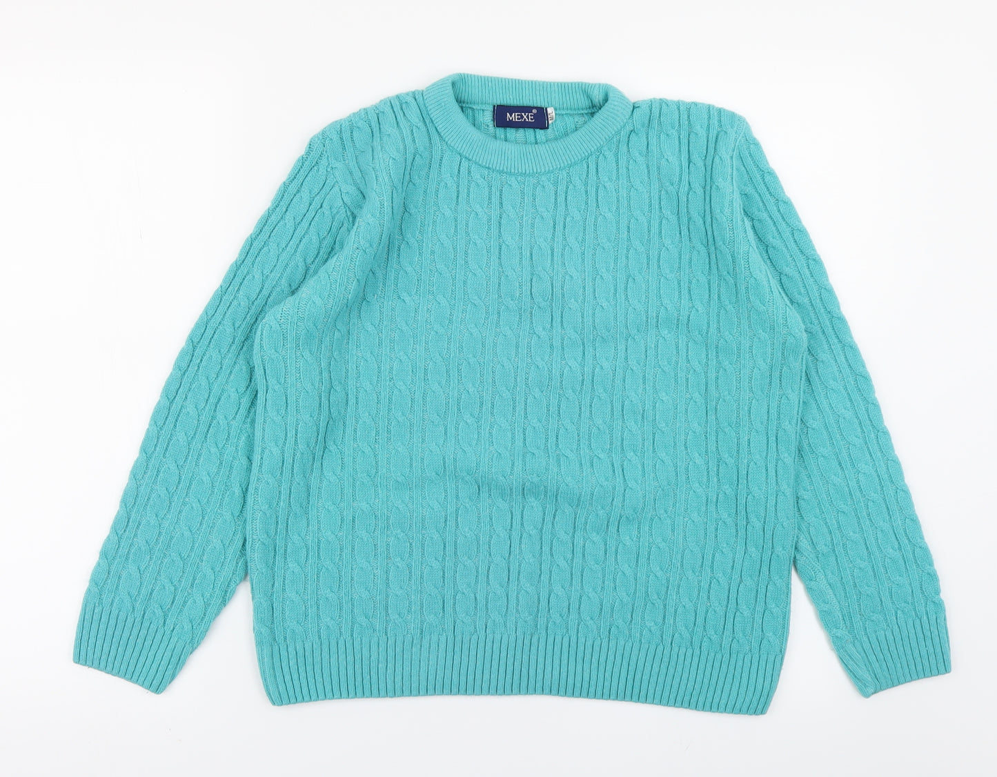 Mexe Womens Green  Knit Pullover Jumper Size M